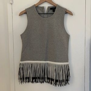 J. Crew shell with fringe bottom